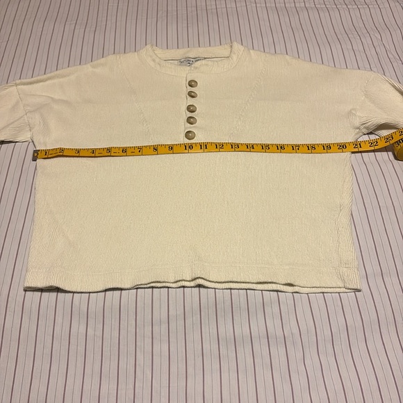 Madewell textured off-white top - Picture 6 of 10